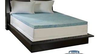 Simmons Curv 3-inch Flat Gel Memory Foam Mattress Topper...