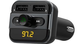 iClever Wireless Bluetooth FM Transmitter Radio Adapter...