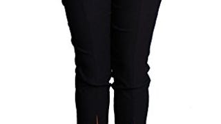 Tribal Women's Zip Front Stretch Capri Pant, Black,