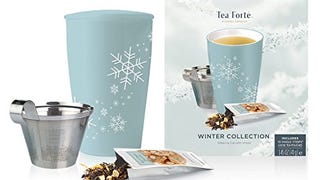 Tea Forte Single Steeps Starter Set Gift Set with Ceramic...