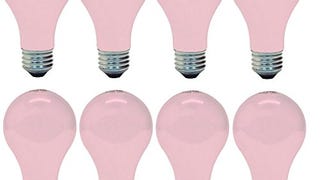 GE 97483 Light, 60w, Soft Pink (8 Bulbs), Pack of