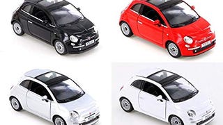 ModelToyCars Fiat 500 - Set of Four 1/28 Scale Diecast...