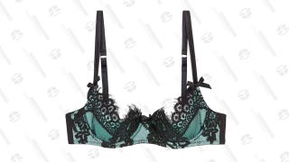 Playful Promises Jaquelina Mint Contrast Quarter Cup Bra Curve