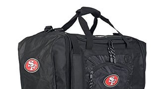 NFL San Francisco 49ers "Roadblock" Duffel, 20" x 11.5"...