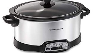 Hamilton Beach Programmable Slow Cooker with Flexible Easy...