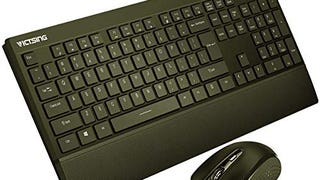 VicTsing Wireless Keyboard and Mouse Combo[Fatigue Reliever]...