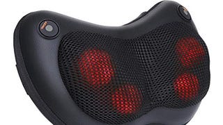 Naipo Shiatsu Neck Back Massager Massage Pillow with Heat,...