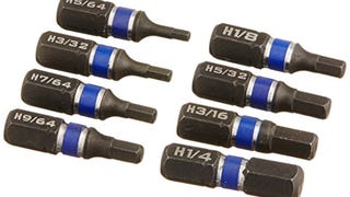 IRWIN Impact Driver Bit Set, Assorted, Hex Head, 1-Inch,...