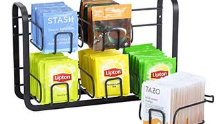 High Capacity 120 Tea Bags Organizer Storage and Display...