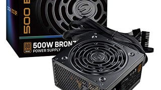 EVGA 500 BA, 80+ BRONZE 500W, 3 Year Warranty, Power Supply...