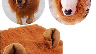 Lion Mane for Dogs Cats Pet Costume Lion Mane Wig Dark...