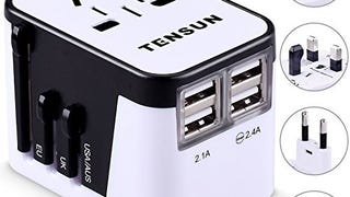 International Travel Adapter, All in One Universal Worldwide...