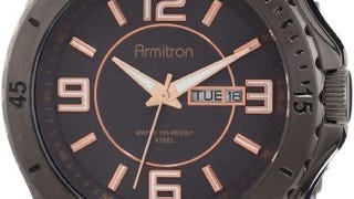 Armitron Men's 20/4855TRDG Stainless Steel Black Ion-Plated...