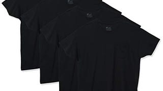 Hanes ComfortSoft 4-Pack t-shirts (Large 42-44", Black)