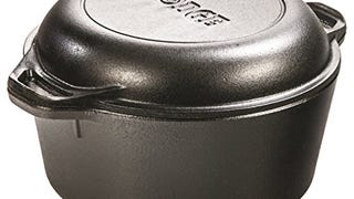 Lodge L8DD3 Cast Iron Dutch Oven, 5 qt