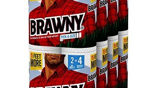 Brawny Paper Towels, 16 XL Rolls, Pick-A-Size, White, 16...