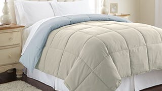 Modern Threads Down Alternative Microfiber Quilted Reversible...