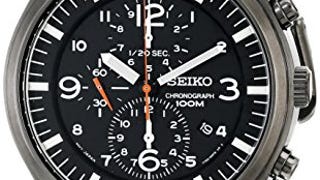 Seiko Men's SNDA65 Stainless Steel Watch with Black Canvas...