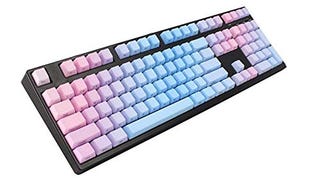 NPKC Sunset Blue Gradient Keycaps Thick PBT Laser-Etched...