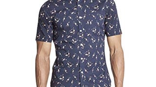 Van Heusen Men's Slim Fit Never Tuck Short Sleeve Button...