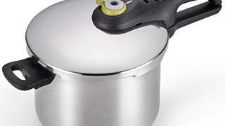 T-fal Ultimate Stainless Steel Pressure Cooker 6.3 Quart,...