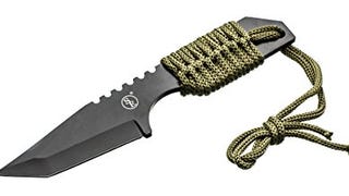 SE Outdoor Tanto Knife with Fire Starter - 7-Inch 440 Steel...