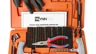 WYNNsky Heavy Duty Tire Repair Tools Kit - 54 Pcs Flat...