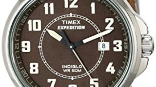 Timex Men's T49891 Expedition Metal Field Brown Leather...