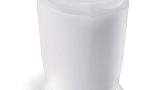 simplehuman Compact Round Bathroom Step Trash Can, 6 Liter...