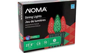 Noma C6 LED Christmas Lights | 70 Red & Green Bulbs | 23....