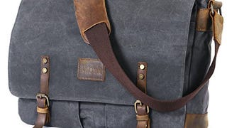 Lifewit Wax Canvas Messenger Bag Cross Body Laptop Computer...