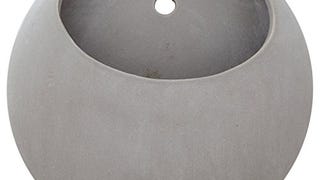 Amazon Brand – Rivet Round Wall Mount Planter, 7.75"H, Modern...