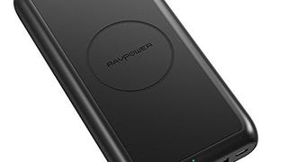 Wireless Portable Charger RAVPower 10000mAh External Wireless...