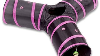 Prosper Pet Cat Tunnel - Collapsible 3 Way Play Toy...