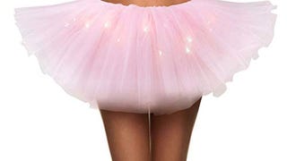 Simplicity Running Skirt Womens LED Light Tutu Skirt Dance...