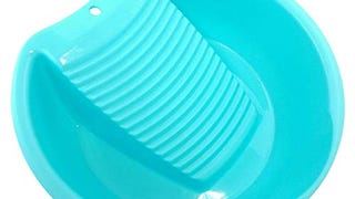 Ohisu Blue Washboard Basin for Hand Washing Clothes and...