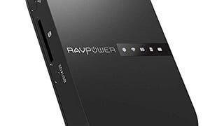 RAVPower FileHub, Travel Router AC750, Wireless SD Card...