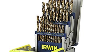 IRWIN Drill Bit Set, M35 Cobalt Alloy Steel Steel, 29-Piece...