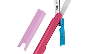 Plus Pen Style Compact Twiggy Scissors with Cover, Pink...