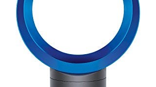 Dyson AM06 Table Fan, Iron/Blue, 10inch (Renewed)