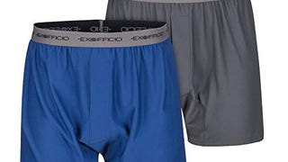 ExOfficio Men's Give-N-Go Boxer 2 Pack, Granite/Admiral,...