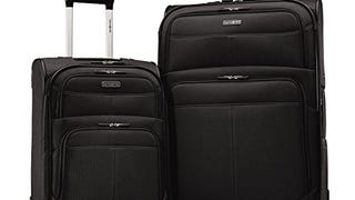 Samsonite Upspin Softside Luggage, Black, 2-Piece Set (21/...