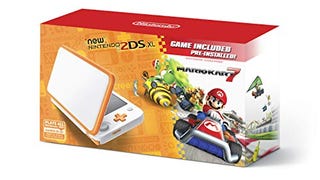 New Nintendo 2DS XL - Orange + White With Mario Kart 7...