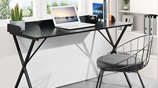 Aingoo Spacious Writing Computer Desk 47" with Raised Edge...