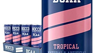 NOCCO BCAA Tropical 24 x 12 Fl Oz Carbonated, ZERO Sugar,...