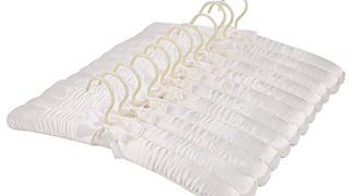 Tosnail 12 Pack Satin Padded Hangers Foam Padded Hangers...