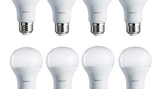 Philips LED Basic Frosted Non-Dimmable A19 Light Bulb...