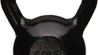 Amazon Basics Enamel Cast Iron Kettlebell - 60 pound,...