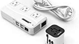 BESTEK [Pure Sine Wave] BESTEK Travel Adapter Converter...