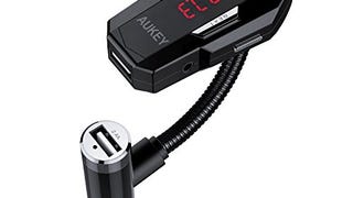 AUKEY Bluetooth FM Transmitter, Radio Adapter Car Kit with...